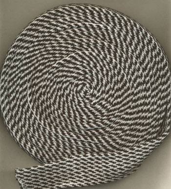 Sort-hvid Musel 3cm tubestrik 1m